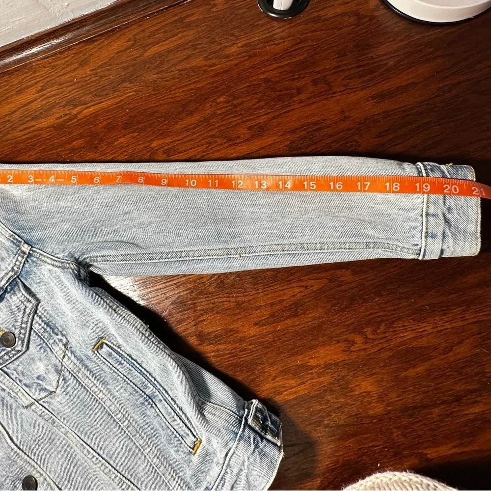 Wilfred Free Acid Wash Trucker Style Denim Jacket XXS Like New